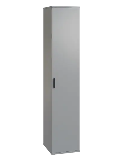 LN 5 - 3D kancelářská skříň, 1-dveřová, pravá, 1822x360x400, šedá